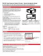 Honeywell TCVT2 Quick Installation Manual preview