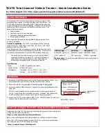 Preview for 1 page of Honeywell TCVT2 Quick Installation Manual