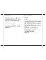 Preview for 2 page of Honeywell TE653ELW - Portable Barometric Weather Forecaster User Manual