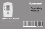 Honeywell TH2110DV Operating Manual preview