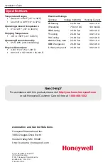 Preview for 12 page of Honeywell TH7000 Series Installation Manual