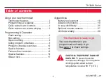 Preview for 3 page of Honeywell TH7000 Series Operating Manual