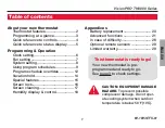 Preview for 3 page of Honeywell TH8110U1003 - VisionPro Thermostat Operating Manual