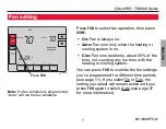 Preview for 9 page of Honeywell TH8110U1003 - VisionPro Thermostat Operating Manual