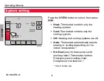 Preview for 10 page of Honeywell TH8110U1003 - VisionPro Thermostat Operating Manual