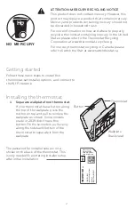 Preview for 2 page of Honeywell TH8321WF1001 Installation Manual