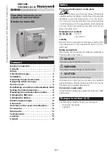 Предварительный просмотр 1 страницы Honeywell themis plus EI3 Operating Instructions Manual