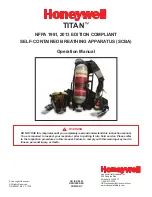 Honeywell Titan SCBA Operation Manual preview