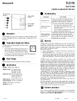 Honeywell TL5110 User Manual preview