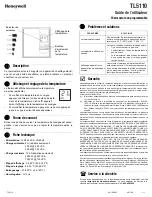 Preview for 2 page of Honeywell TL5110 User Manual