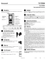 Preview for 1 page of Honeywell TL7235A User Manual