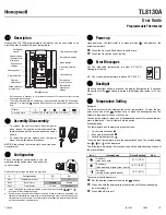 Honeywell TL8130A User Manual preview