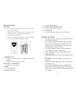 Предварительный просмотр 4 страницы Honeywell TM005X - Wireless Indoor/Outdoor Thermo-Hygrometer User Manual