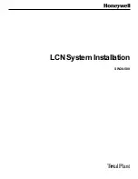 Honeywell TotalPlant LCN System Installation предпросмотр