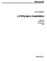 Предварительный просмотр 3 страницы Honeywell TotalPlant LCN System Installation