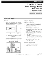 Honeywell TP979A-E Installation Instructions Manual preview