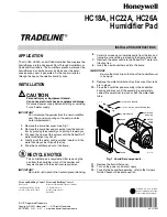 Preview for 1 page of Honeywell TRADELINE HC18A Installation Instructions