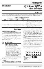 Honeywell TRADELINE Q314 User Manual preview