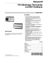 Honeywell TRADELINE Q674 Product Data предпросмотр