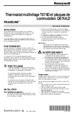 Preview for 7 page of Honeywell Tradeline Q674A Manual