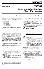 Honeywell TRADELINE T4798S Quick Start Manual preview