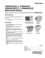 Honeywell TRADELINE :  V8043A Manual preview