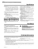 Preview for 2 page of Honeywell TRIPLEAQUASTAT L8151A Installation And Operation Instructions Manual