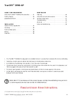 Preview for 22 page of Honeywell TrueDRY DR90-AP Professional Installation Manual