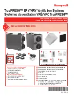 Honeywell TrueFRESH ERV Professional Installation Manual preview