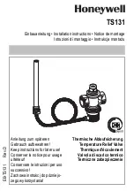 Honeywell TS131 Installation Instructions Manual preview