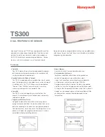 Предварительный просмотр 1 страницы Honeywell TS300 Specifications