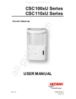 Предварительный просмотр 1 страницы Honeywell Ultrak CSC100 U Series User Manual