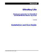 Honeywell UltraKey Lite HJC5000 Installation And User Manual preview