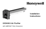 Honeywell UV2400U Installation Instructions Manual preview