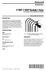 Preview for 1 page of Honeywell V100P Installation Instructions