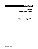 Preview for 1 page of Honeywell V4000 Installation And Setup Manual