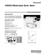 Honeywell V4043H Installation Instructions preview