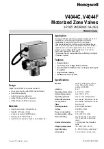 Preview for 1 page of Honeywell V4044C Product Data