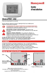 Предварительный просмотр 9 страницы Honeywell VisionPRO IAQ Installation Manual