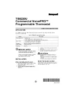 Honeywell VISIONPRO TB8220U Installation Instructions Manual preview