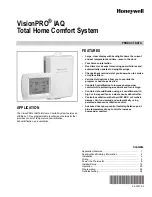 Предварительный просмотр 1 страницы Honeywell VISIONPRO User Manual