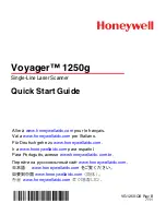 Preview for 2 page of Honeywell Vouager 1250g Quick Start Manual