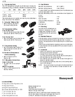 Preview for 2 page of Honeywell VT15 Installation And User Instruction