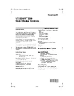 Preview for 1 page of Honeywell VT8800 Installation Instructions Manual