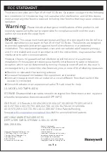 Preview for 8 page of Honeywell W14L0694 User Manual