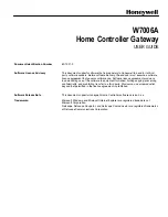 Preview for 2 page of Honeywell W7006A User Manual