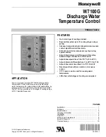 Предварительный просмотр 1 страницы Honeywell W7100 Manual