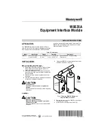 Honeywell W8635A Installation Instructions Manual preview