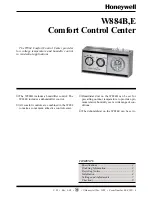 Honeywell W884B Owner'S Manual preview