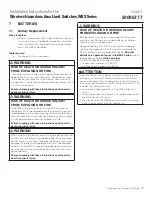 Preview for 9 page of Honeywell WBX Series Installation Instructions For The